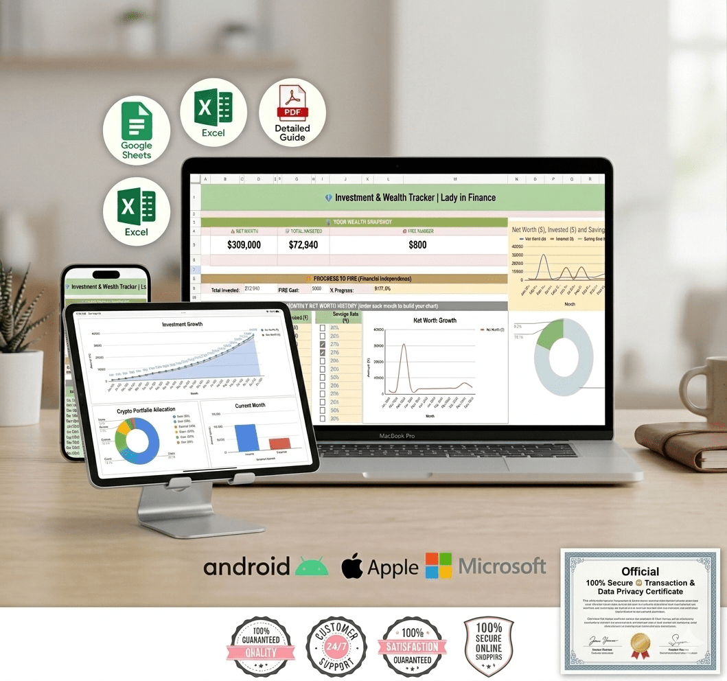 Investment & Wealth Tracker SmartSheet