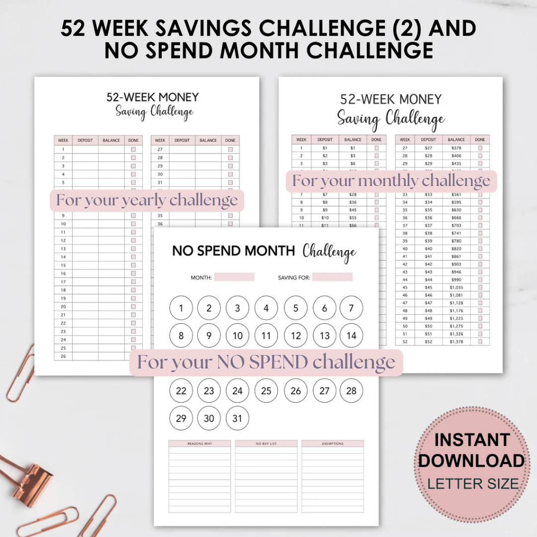 Savings Challenge Bundle