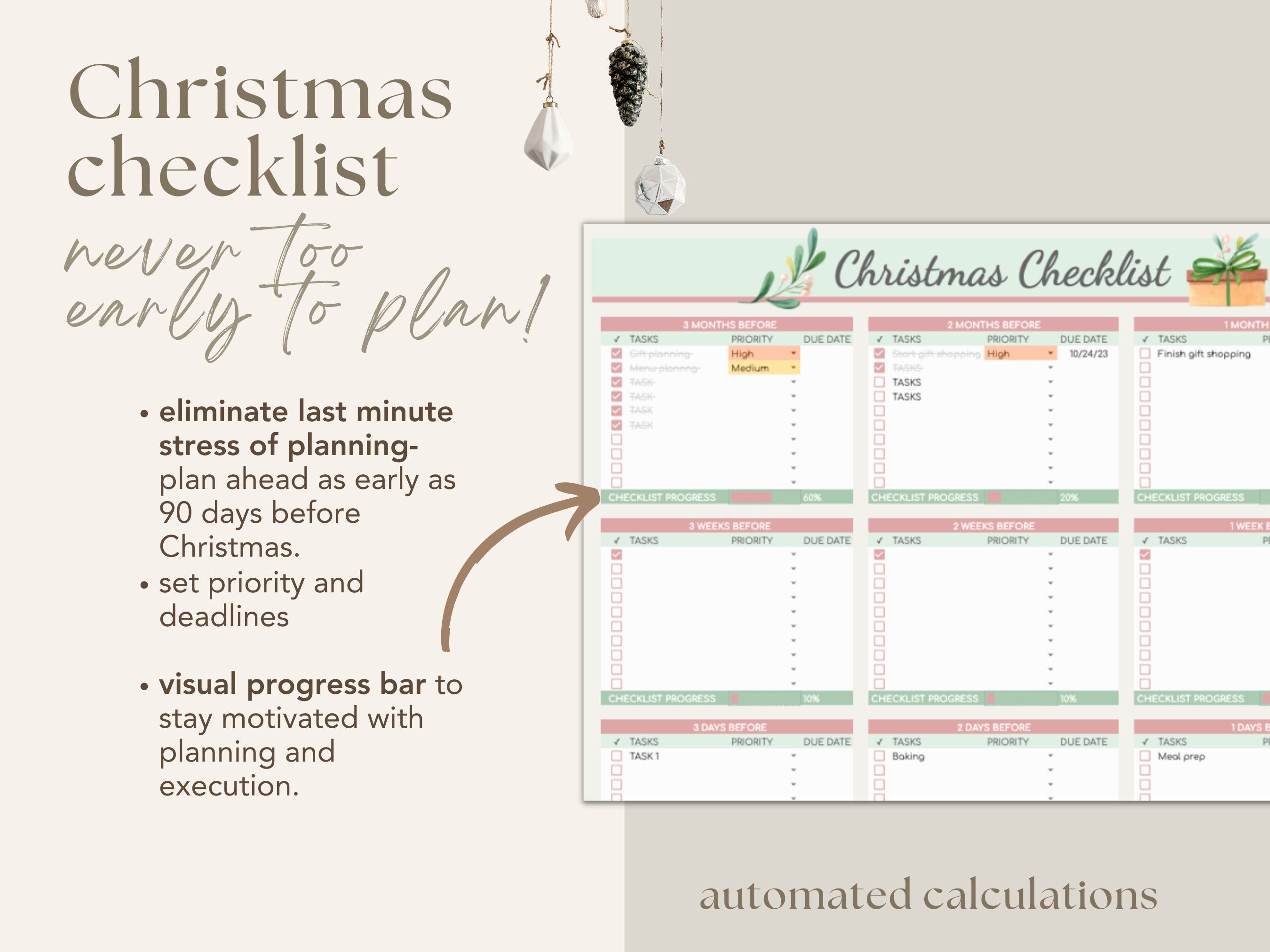 Christmas Planner - Gifts Tracker & Budget